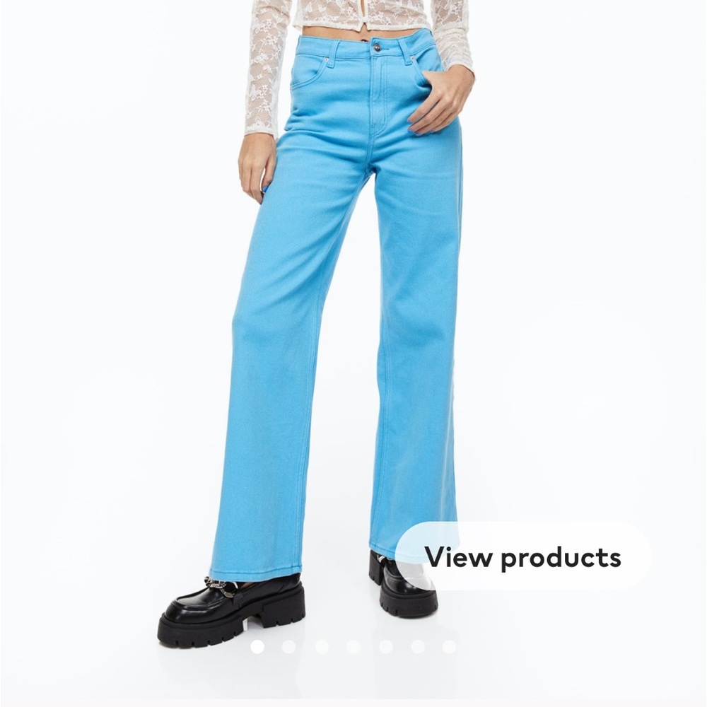 H&M Wide Leg Twill Pants